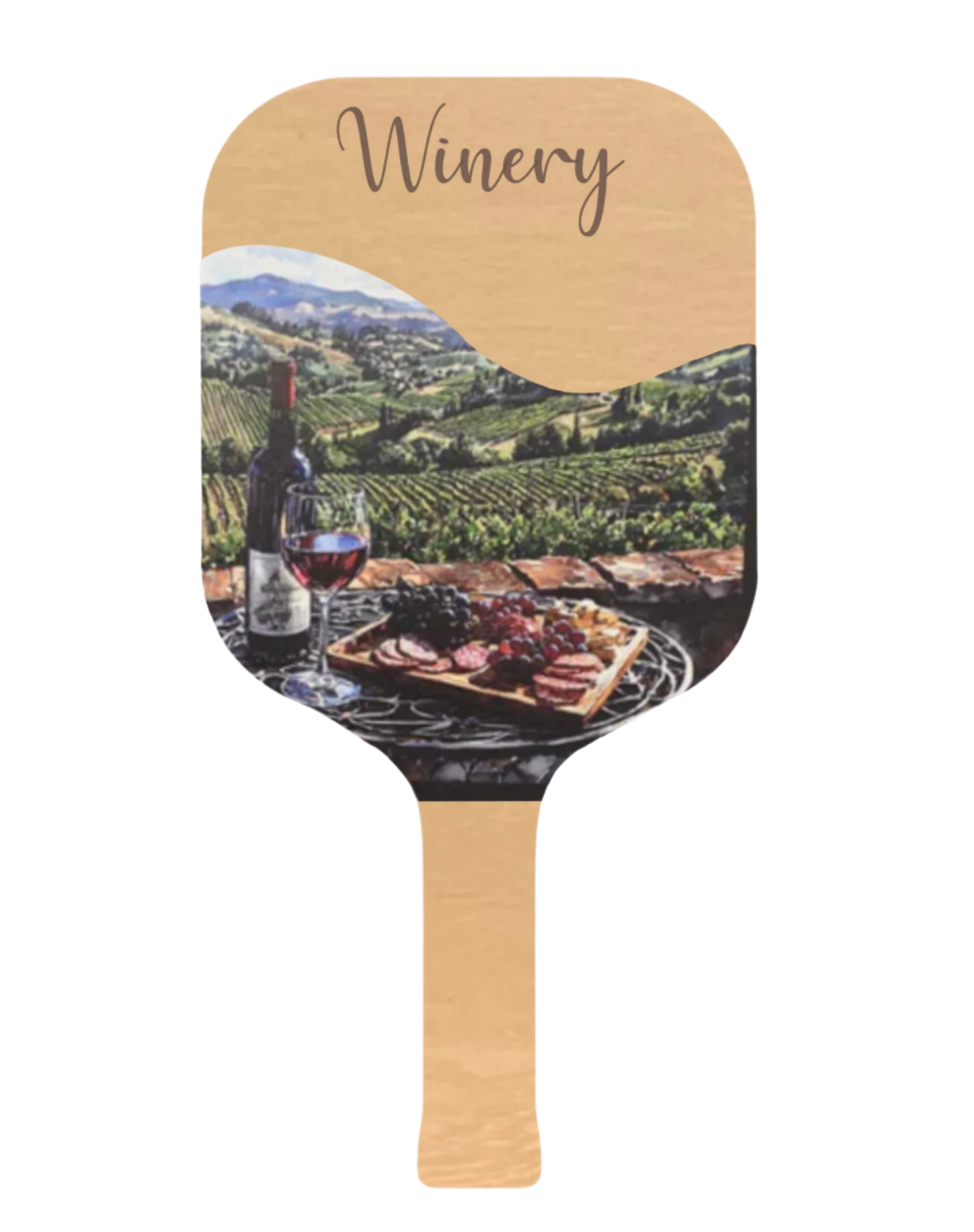 Winery Theme on Birch Pickleball Paddle Open Playce Saver