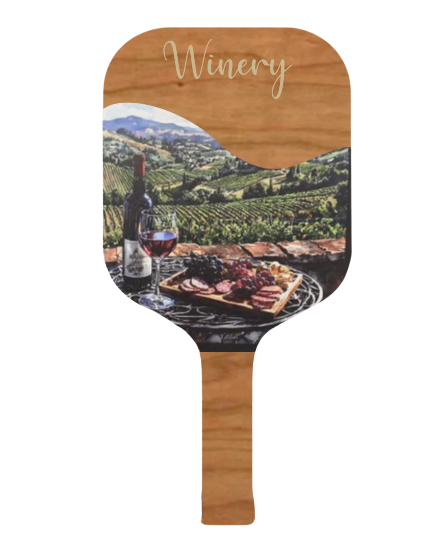 Winery on Cherry Wood Pickleball Paddle Open Playce Saver