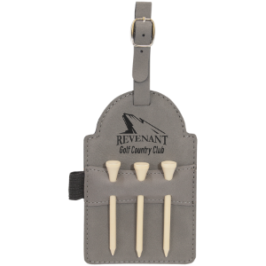 Golf Tee Holders with 3 Custom Engraved Tees
