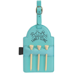 Golf Tee Holders with 3 Custom Engraved Tees