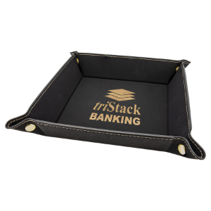 Leatherette Folding Trays