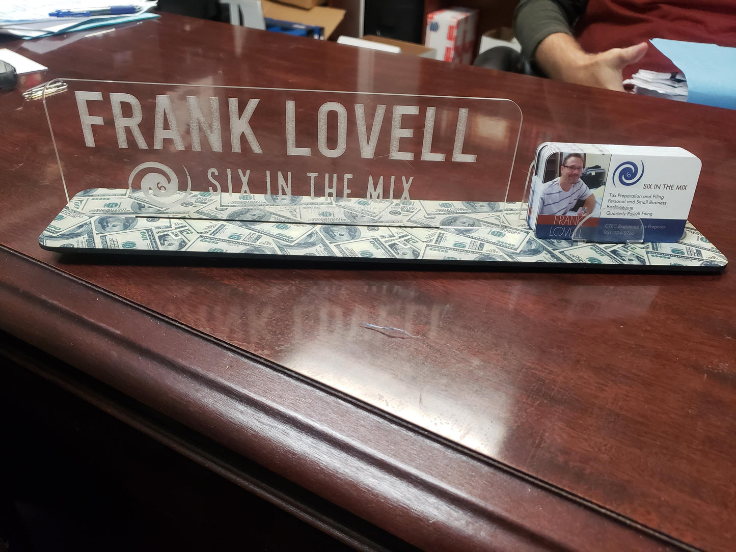 Desk Business Card Holder