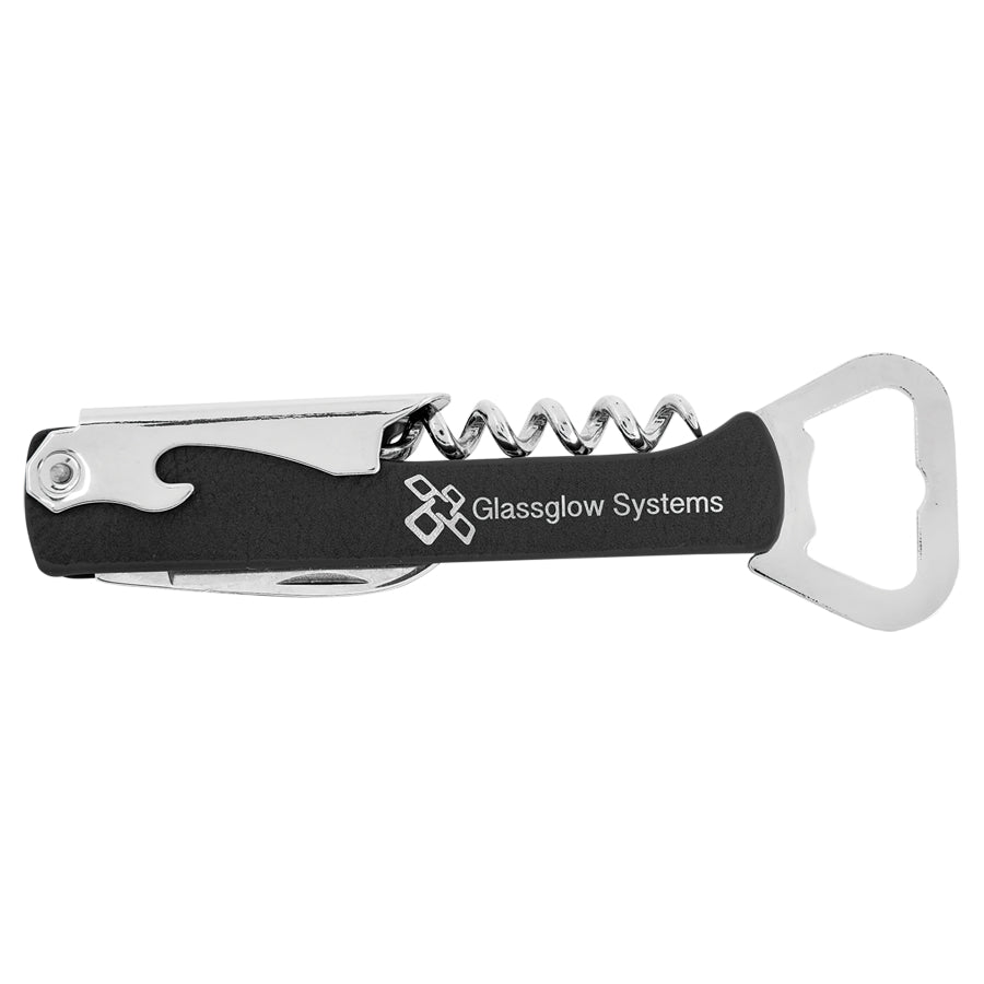 Corkscrew Bottle Opener- Leatherette