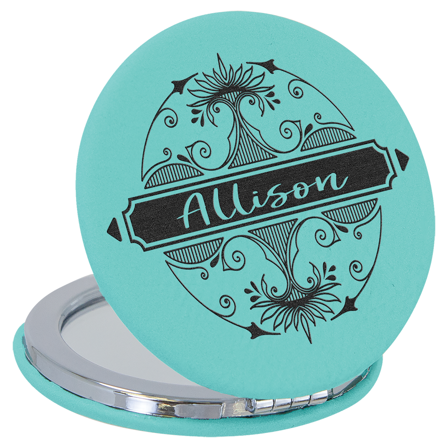 Compact Mirror Leatherette