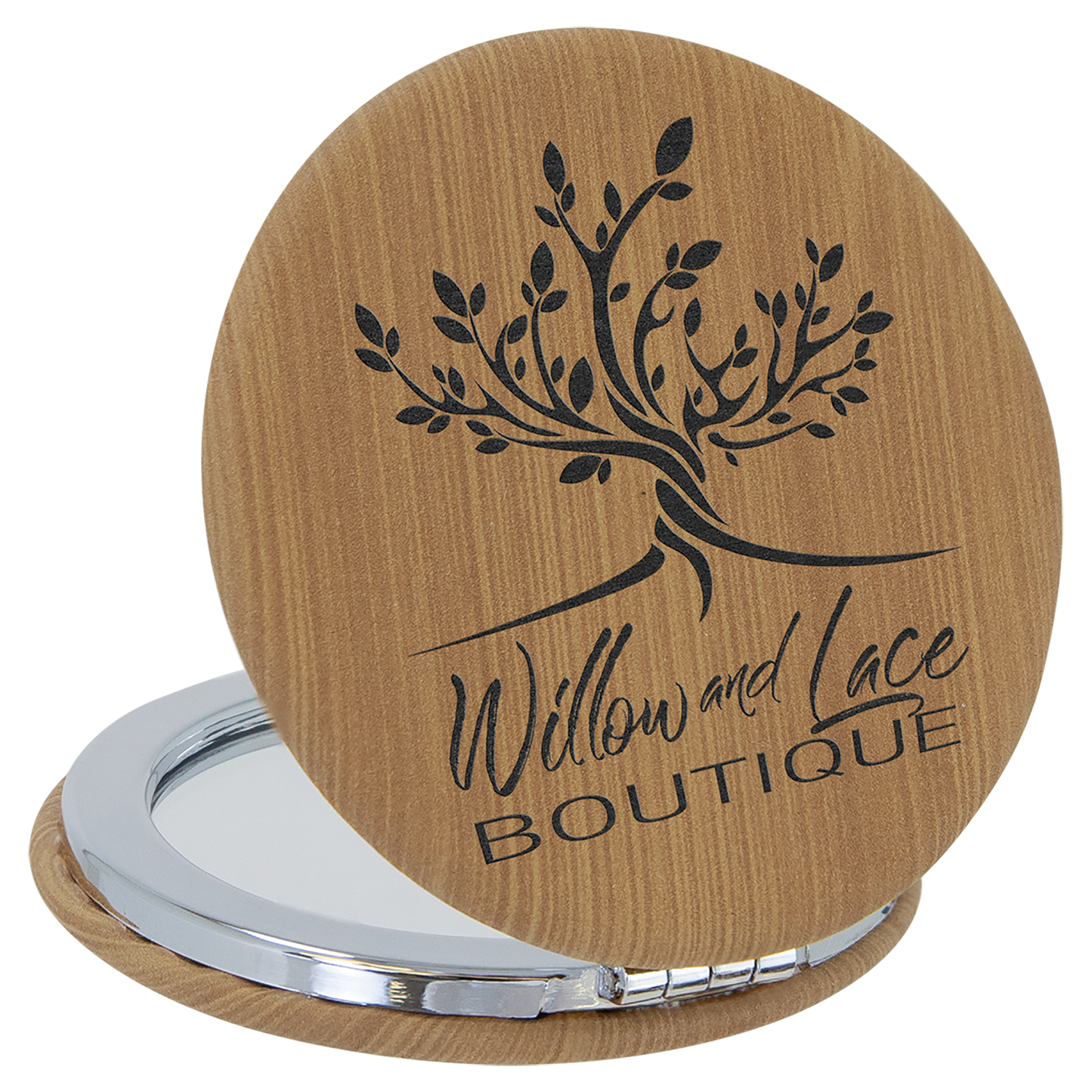 Compact Mirror Leatherette