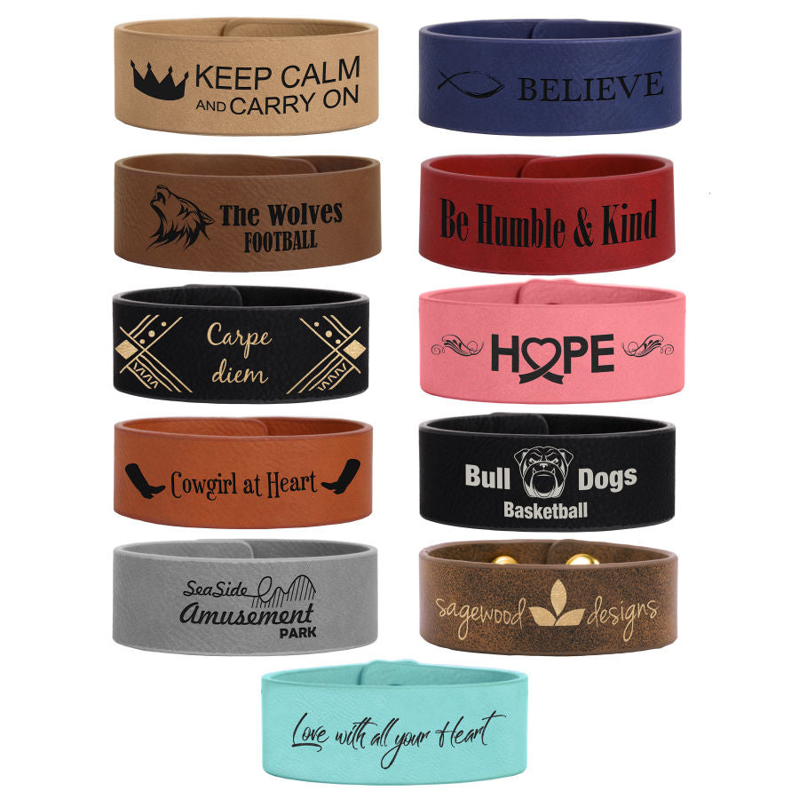 Leatherette Cuff Bracelets