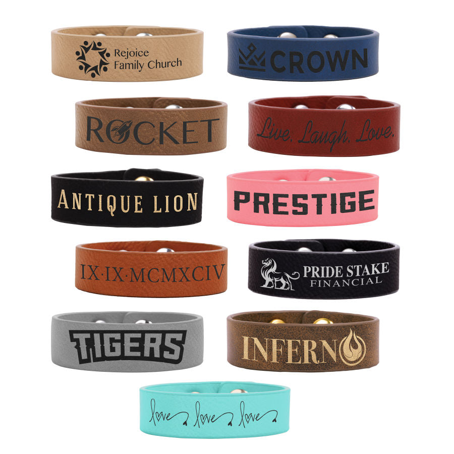 Leatherette Cuff Bracelets