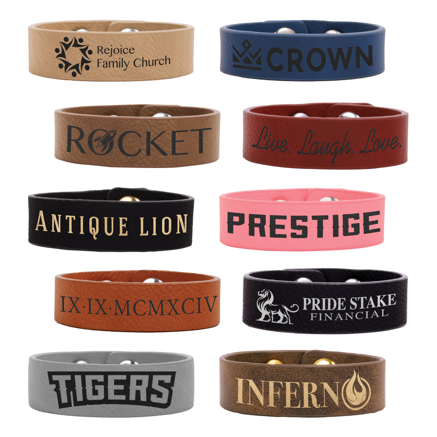 Leatherette Cuff Bracelets