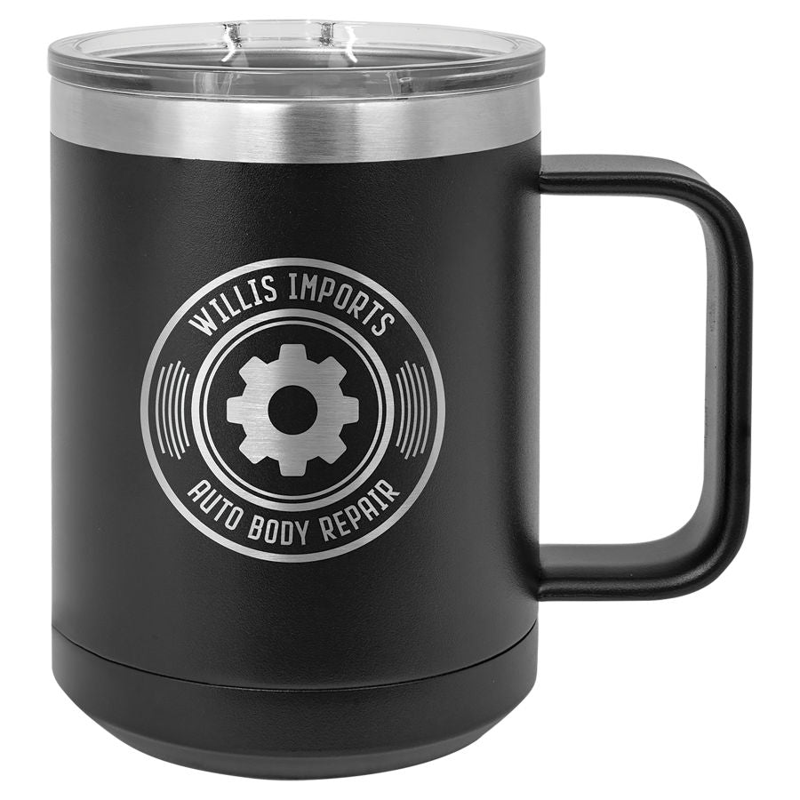 Stainless Steel Insulated Coffee Mug with Slider Lid