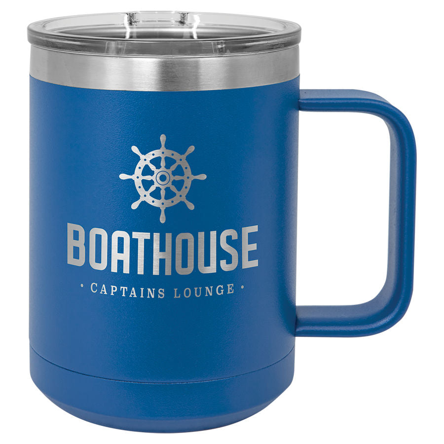 Stainless Steel Insulated Coffee Mug with Slider Lid