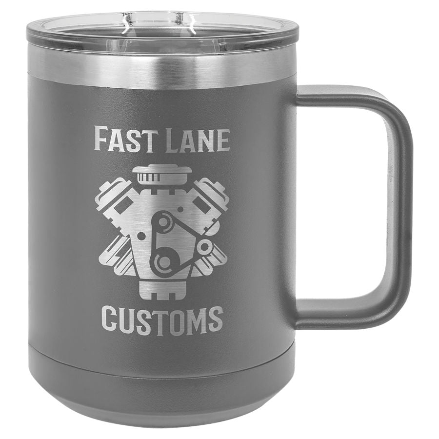Stainless Steel Insulated Coffee Mug with Slider Lid