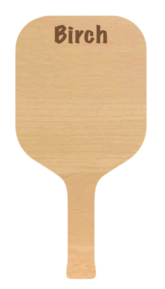 Wooden Birch paddle with engraved Name Pickleball Paddle Open Playce Saver