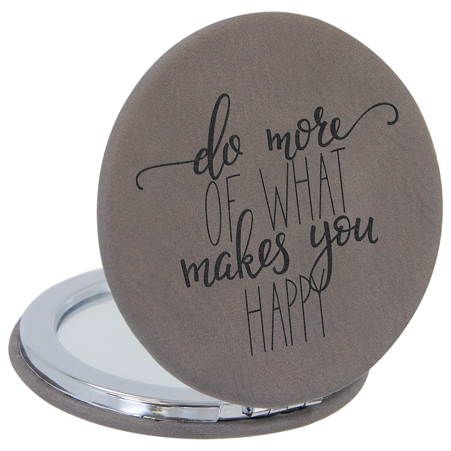 Compact Mirror Leatherette