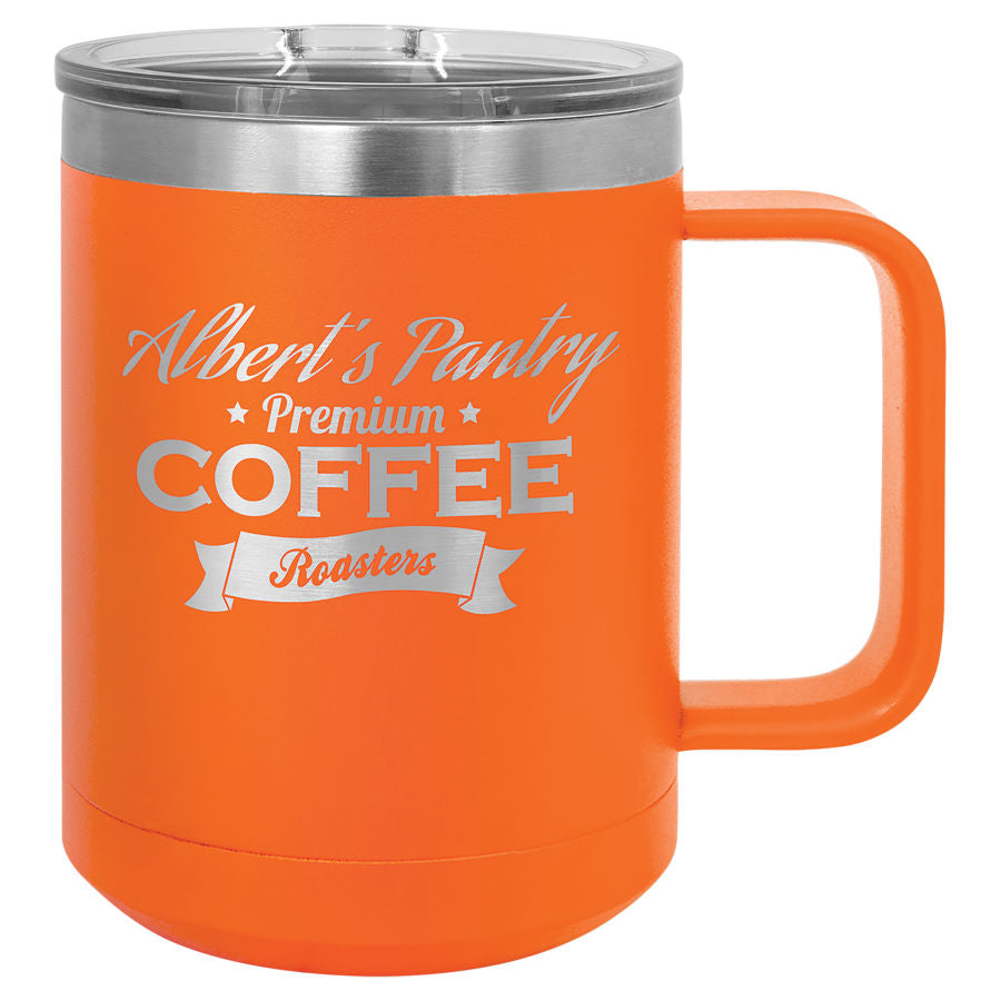 Stainless Steel Insulated Coffee Mug with Slider Lid