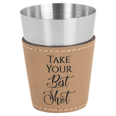 Leatherette Shot Glass