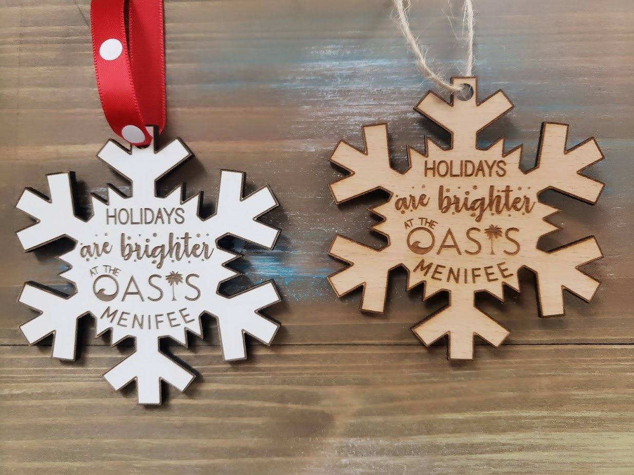 Custom Snowflake Ornaments
